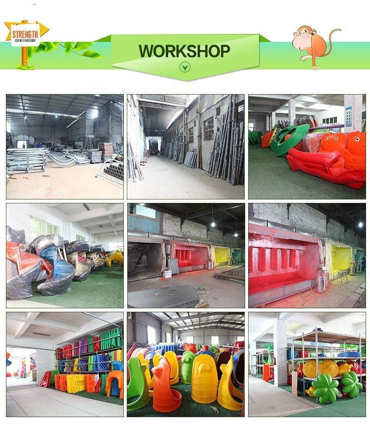 Huadong Hard Plastic Kindgarden Kids Outdoor Playground Slide HD16-008A