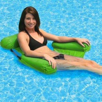 Inflatable Hammock Swimming Pool Float Air Sofa Saddle Water Lounge Chair Hammock Drifter