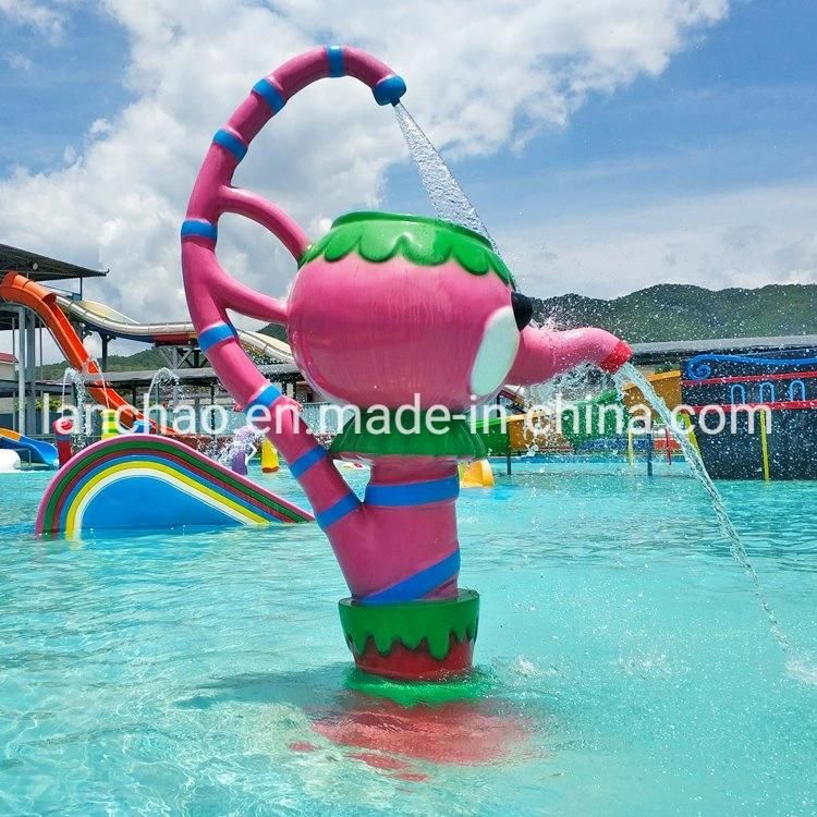 Fiberglass Aqua Park Equipment Spray Water Toys