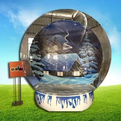 Advertising inflatable Snow Globes Ball Inflatable Christmas Show Ball for sale
