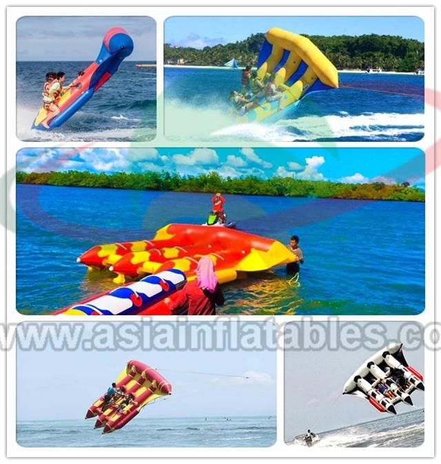 3 Tubes Flying Towables / Inflatable Flying Fish Banana Boat for Water Sports