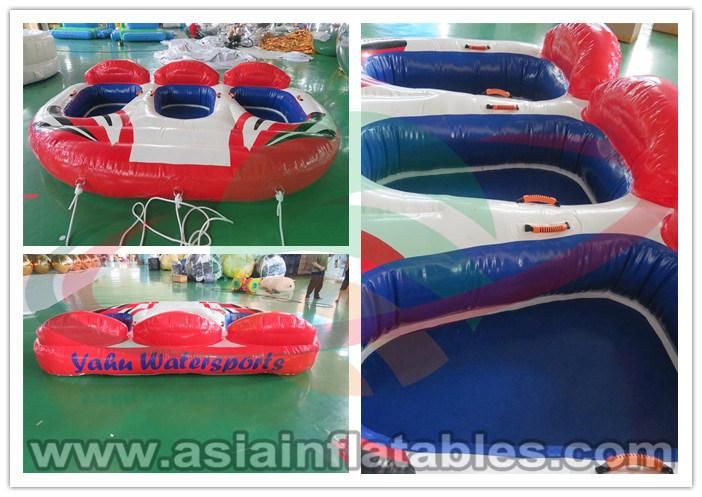 3 Persons Inflatable Flying Water Donut Boat for Water Sport Games