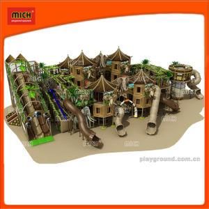 Forest Design Indoor Kids Play Area Indoor Playground with Slide