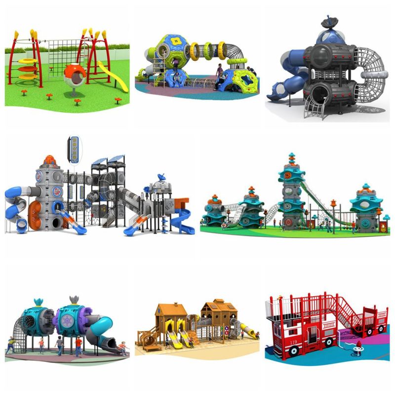 Park Box Slide Climbing Frame Set Children Outdoor Playground Equipment