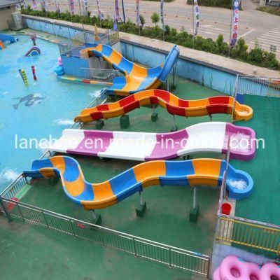 Colorful Water Park Facility Family Water Slide