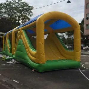 Inflatable Obstacle Course with Cover Outdoor Inflatable Kids Playing Games with Canopy