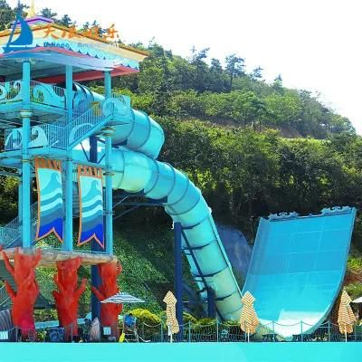 Water Slide Water Park Equipment Pool Slides Fiberglass Skateboard Water Slides