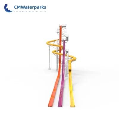 High Speed Slides Indoor Commercial Amusement Park Free Fall Water Slide