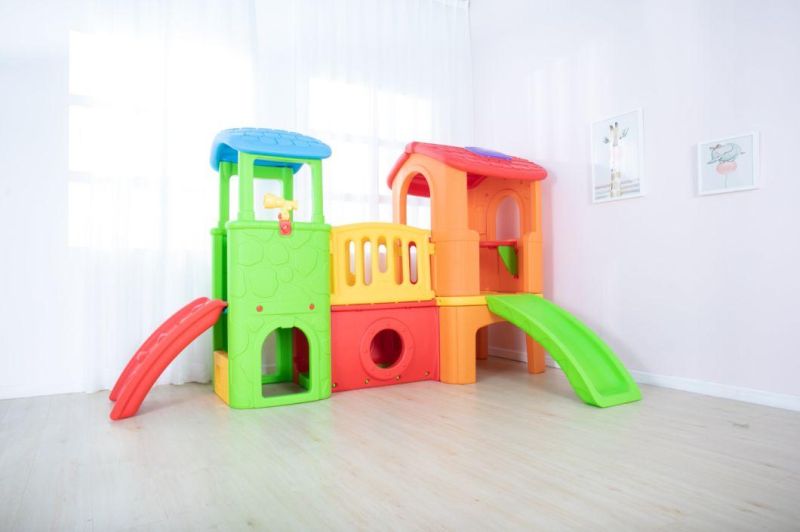 Kids Indoor Playhouse with Slide Children′ S Play Equipment Indoor Playground