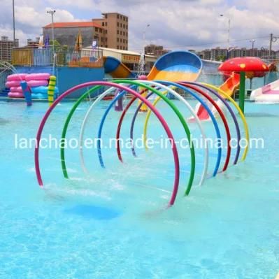 Funny Game Rainbow Spray Water Play Equipment for Aqua Park