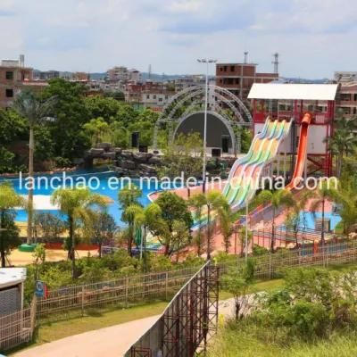 Water Park Pool Wave Machine Rainbow High Speed Water Slide