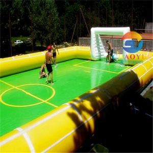 Inflatable Water Soap Football Court Field for Soccer Game
