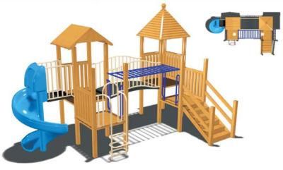 New Design Wooden Outdoor Playground Equipment for Kid (TY-9074A)