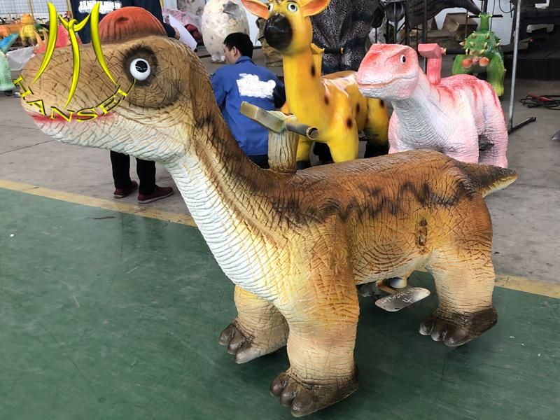 Hansel Indoor Shopping Mall Coin Operated Animal Rides on Dinosaur