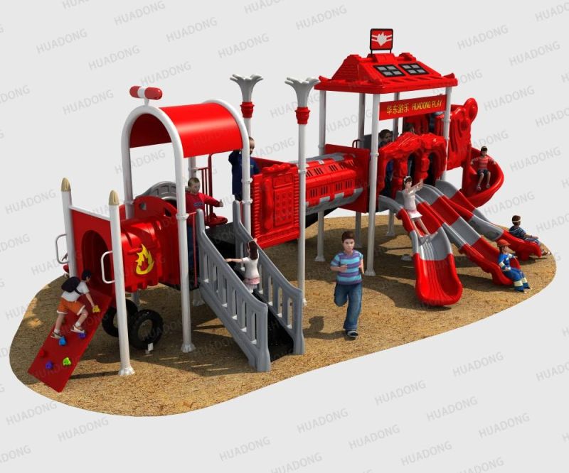 Fire Control Series Hot Sale Outdoor Slide Big Playground for Children