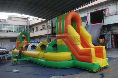Recently Popular Inflatable Wipeout Obstacle Big Balls Jumping Sport Game