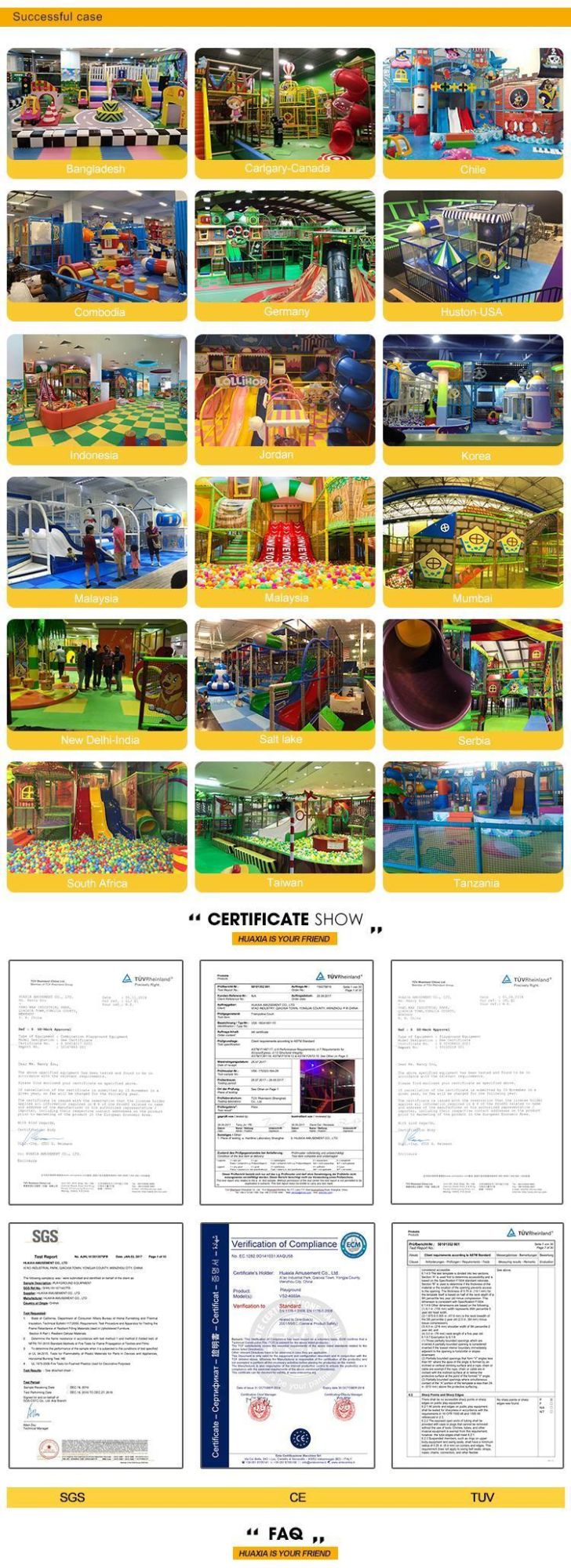 Big Slide Playground for Public Park or Preschool