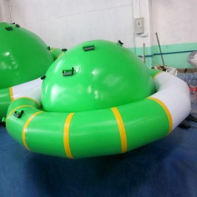 Hot Sale PVC Green Inflatable Disco Boat Inflatable Water Saturn