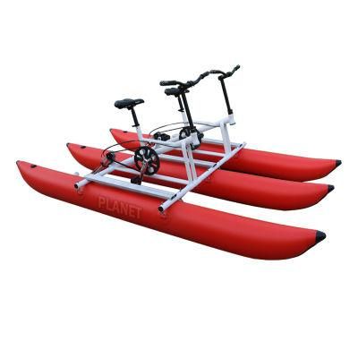 Hot Selling Inflatable Recreational Water Aqua Bike, Kids Adults Water Bicycle for 2 Persons