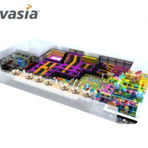 New Design Large Multifunctional Ninja Warrior Course with Trampoline Park Indoor Playground Equipment