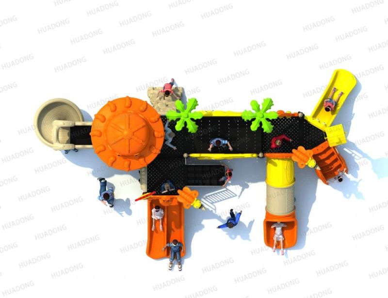 Animal Paradise Series Plastic Slide Outdoor Kids Playground Equipment
