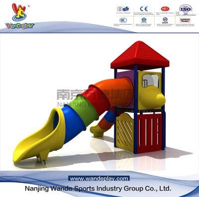 Wandeplay Tunel Slide Children Plastic Toy Amusement Park Outdoor Playground Equipment with Wd-16D0390-01e