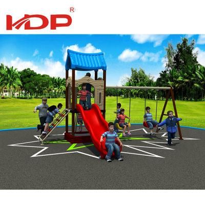Outdoor Plastic Playground Set Kid Plastic Slide and Swing Playground