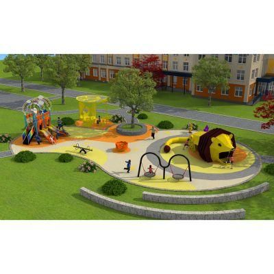 Custom Eco-Friendly Kindergarten Funny Children Colorful Amusement Park Outdoor Playground Equipment