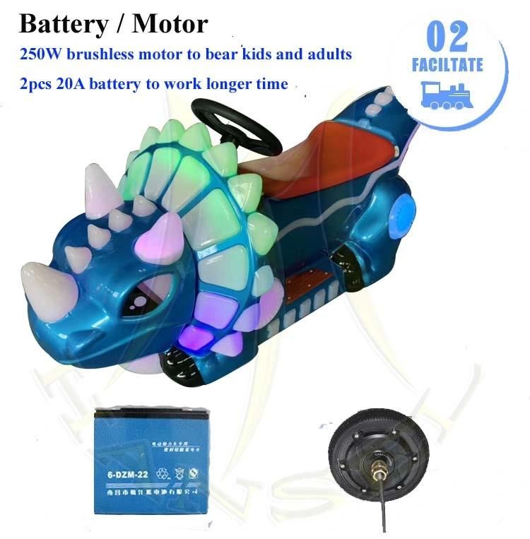 Hansel Motor Bike with Light Coin Operated Kiddie Ride for Kids Walking Donosaur Ride Toy
