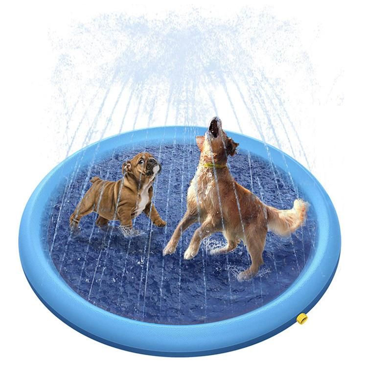 Amazon Inflatable Pet Water Sprinkler Play Toy Mat Dog Bath Splash Pad