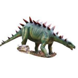Life Size Outdoor Animatronic Emulation Realistic Robotic Stegosaurus Dinosaur