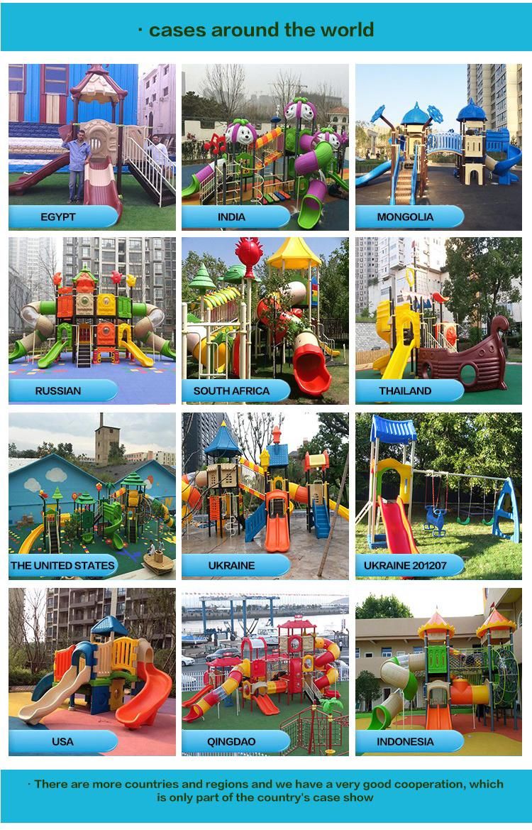 Manufacture Quality Big Pirate Ship Plastic Slide Outdoor Playground Equipment