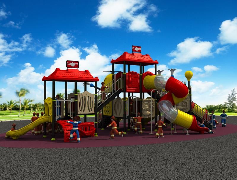 Fire Control Serie Outdoor Playground Kids Slide Park Amusement Equipment