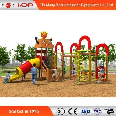 Cartoon Beaitiful Outdoor Playground Funny Climbing Slide Equipment (HD-MZ049)