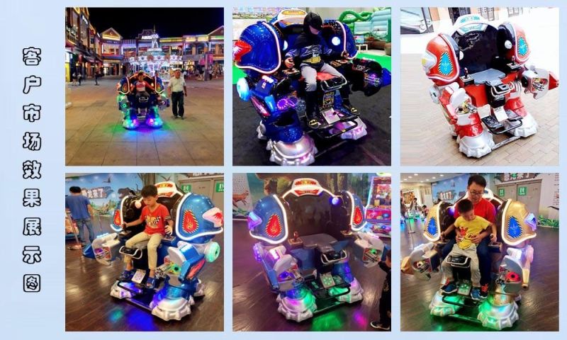 Pop Kiddie Ride-Iron Robot, Outdoor Commercial Robot Ride for Kids