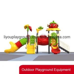 Strawberry Series Kids Plastic Slide Outdoor Playground Equipment