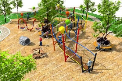Anti-Skid Outdoor Playground Activities Obstacle Course Equipment