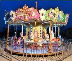 Professional China Manufacturer 16 Seats Outdoor Amusement Rides Carousel