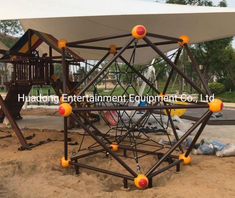 Outdoor Playground Equipment Net Series 16mm Nylon Rope Challenge Game Scramble Net Climb Structure