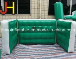 Cheap Green&White Wall Inflatable Paintball Bunkers for Laser Tag Game