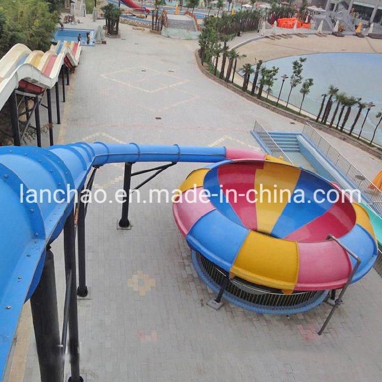 Big Fiberglass Bowl Slide for Water Park Playground