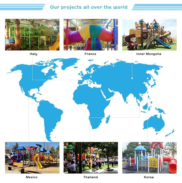 Garden Outdoor Playground Combination Plastic Kids Slide and Swing Set