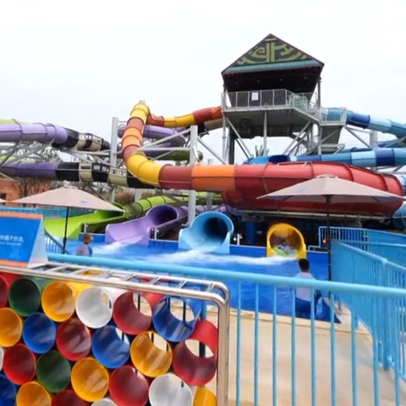 Hot Sale Water Park Equipment Fiberglass Water Pool Slide