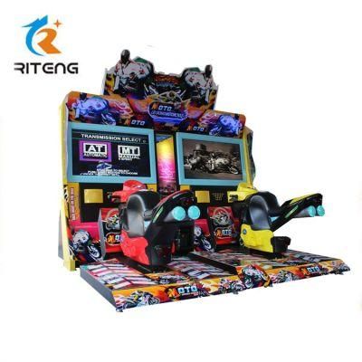 55&quot; LCD Coin Operated Simulator Pump It up Moto Machine