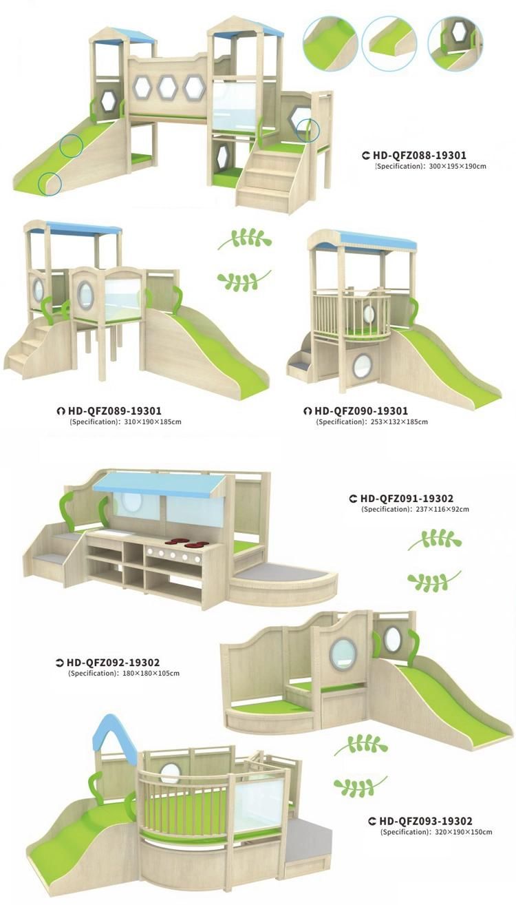 Indoor Kindergarten Furniture Small Children Climbing Slide Equipment