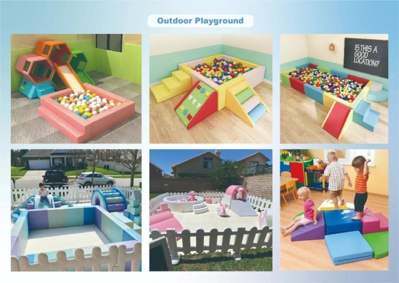 colorful Playground Equipments Children Indoor Soft Play Areas for Games