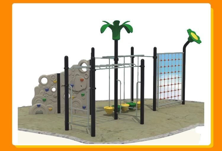 Customized Fabulous Kids Backyard Rock Climbing Wall with Monkey Bar Manufacturers