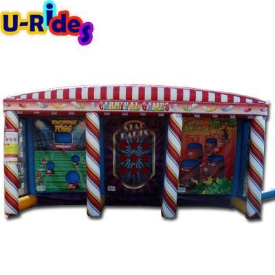 factory directly carnival booth 3 in 1 carnival game inflatable sport game for sale
