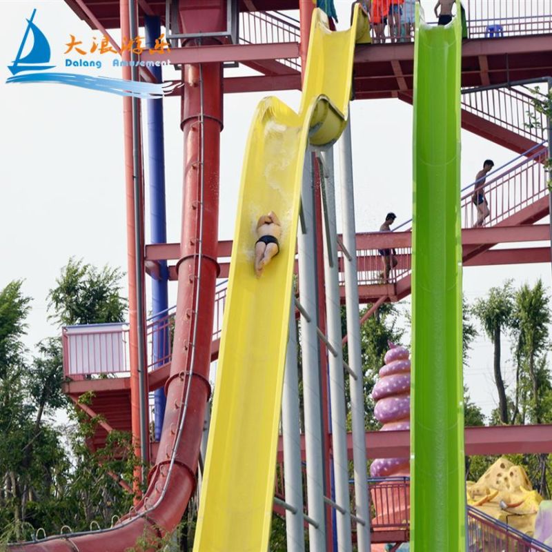 Water Park Equipment Manufacturer Fiberglass Water Park Slide for Amusement Park