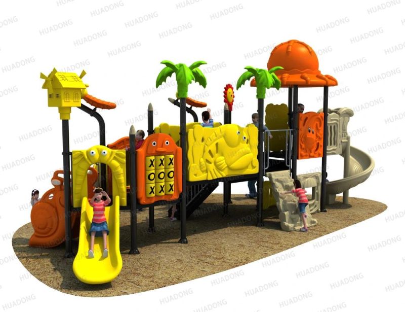 Animal Paradise Series Plastic Slide Outdoor Kids Playground Equipment